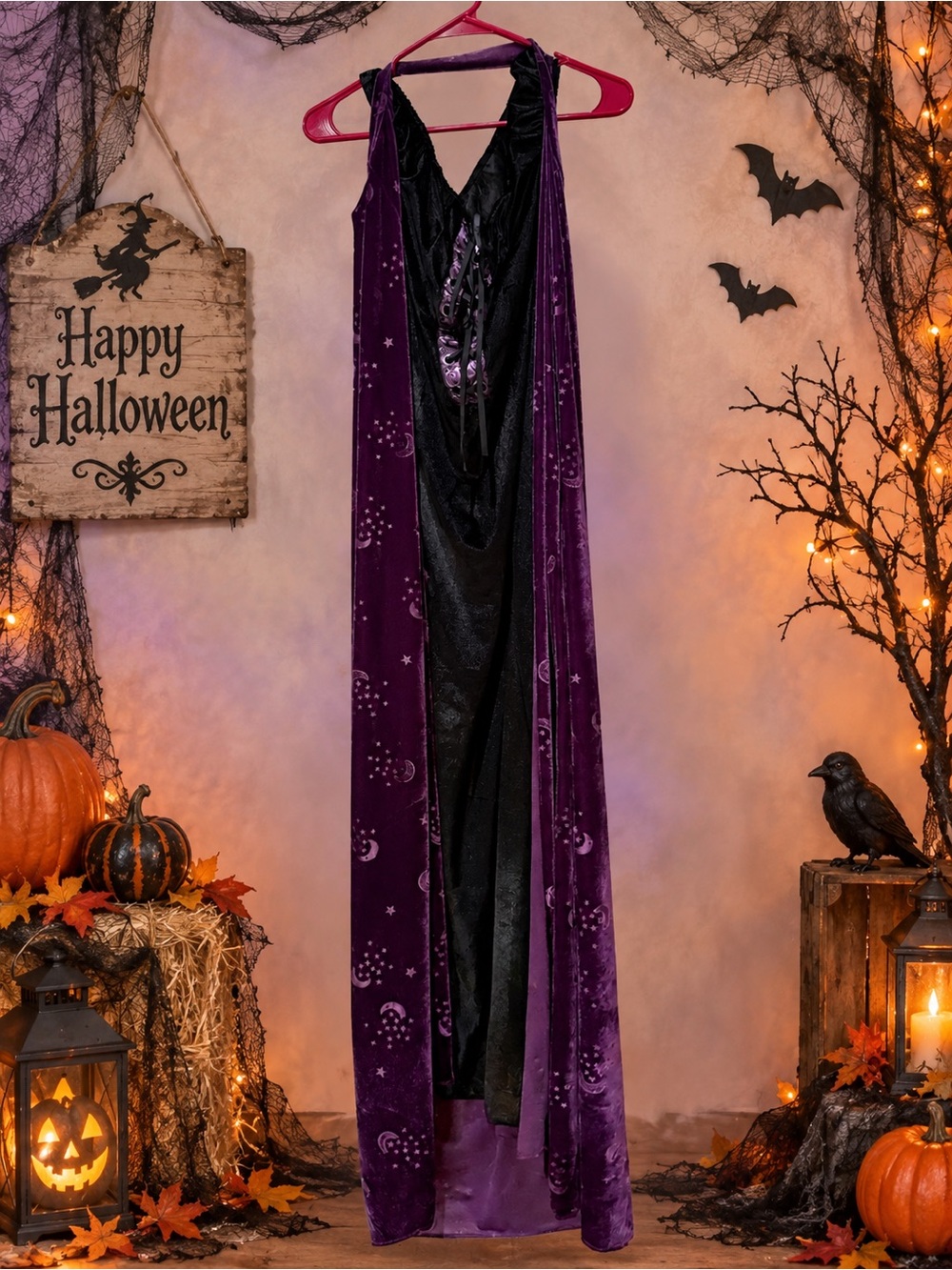 Black & Purple Halloween Costume